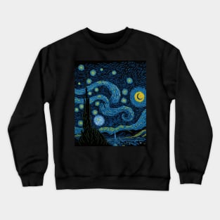 Van Gogh-Inspired Starry Night Crewneck Sweatshirt